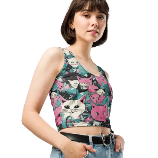 Whisker Pop on a Crop Top