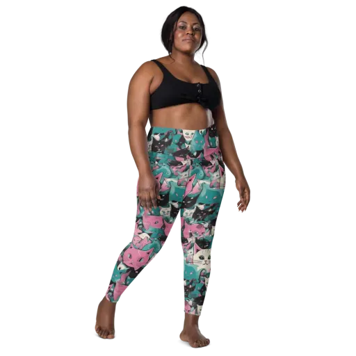 Whisker Pop on a Leggings with Pockets