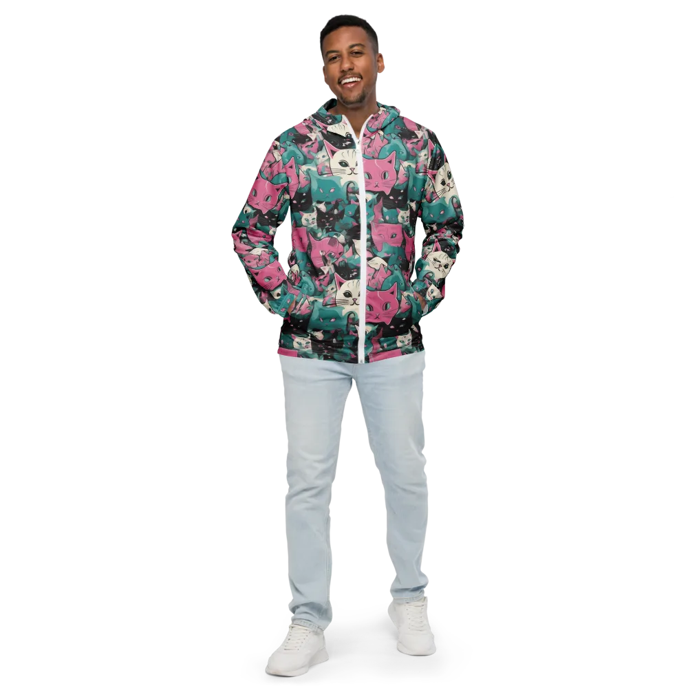 Whisker Pop on Men's Windbreaker — Front