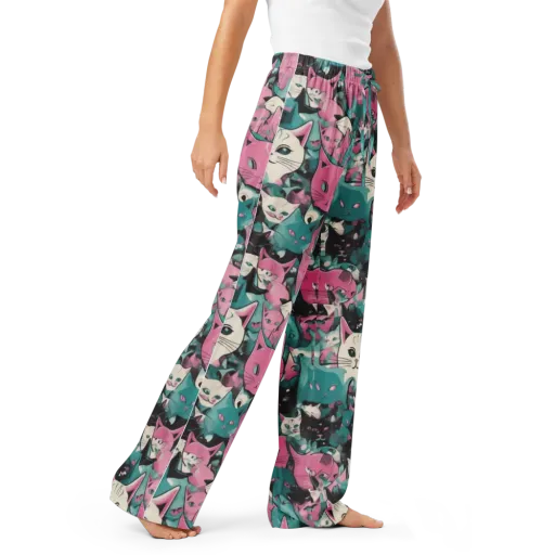Whisker Pop on a Women's Pajama Pants