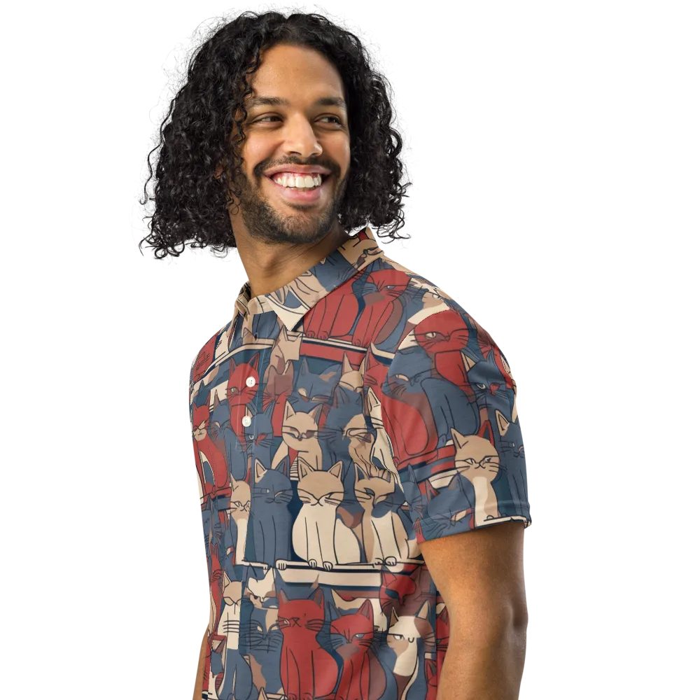 Catwalk Collective on Men's Slim Fit Polo Shirt — Left Front