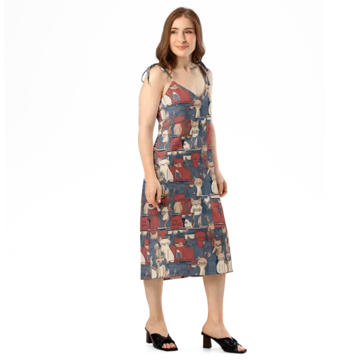 Catwalk Collective on a Slip Dress