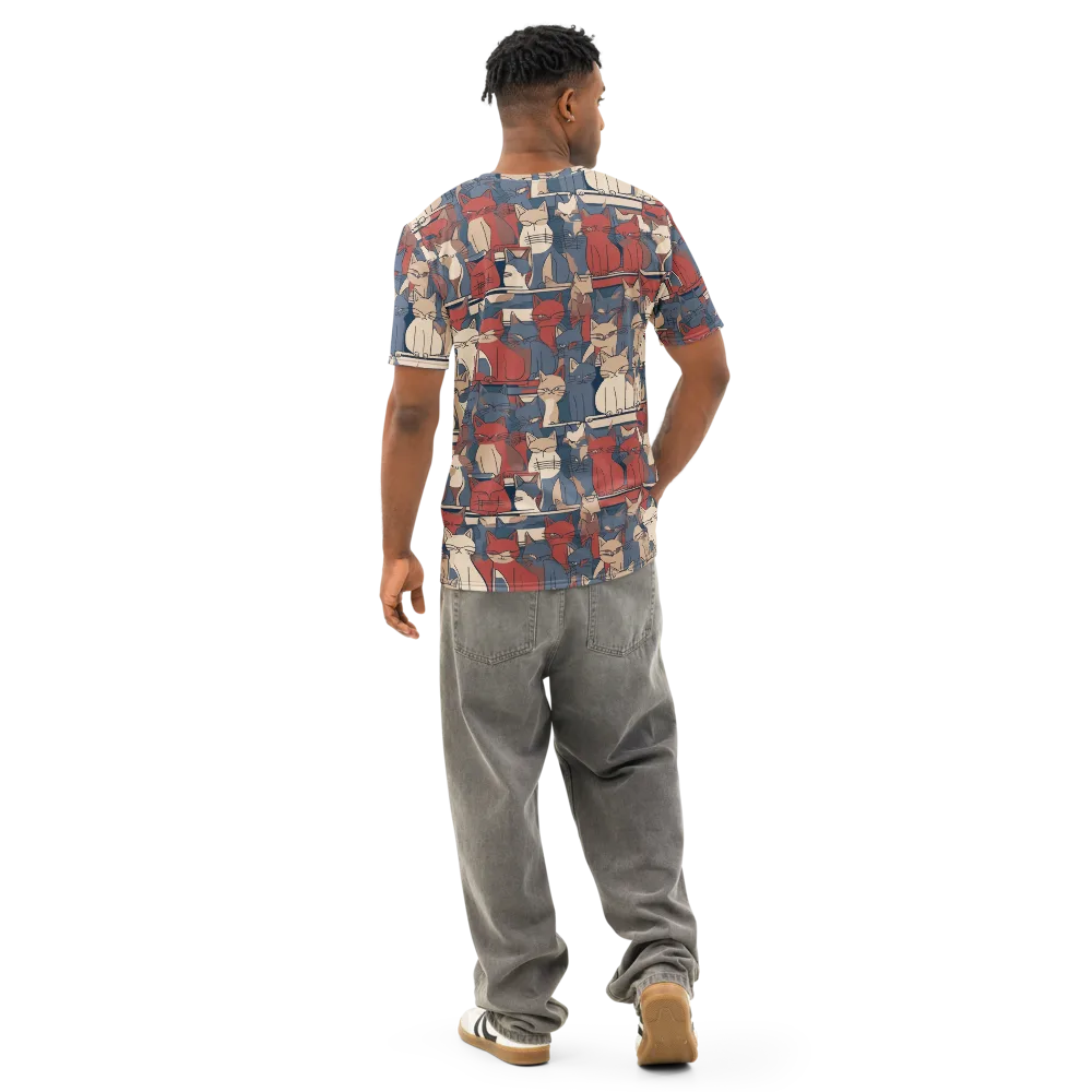 Catwalk Collective on Men's Cotton Crew Neck T-Shirt — Back
