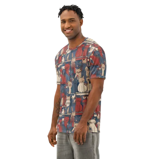 Catwalk Collective on a Men's Cotton Crew Neck T-Shirt