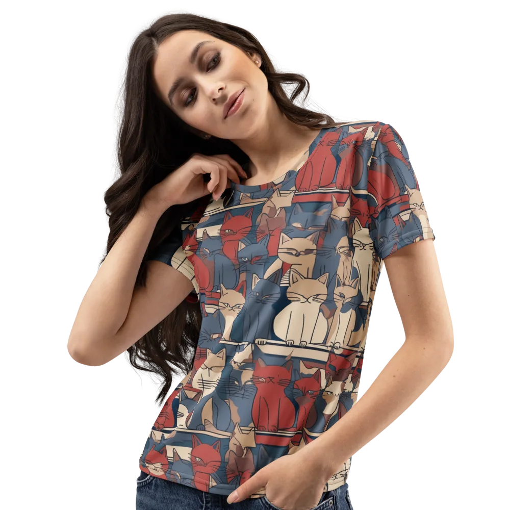 Catwalk Collective on Women's Crew Neck T-Shirt — Left Front