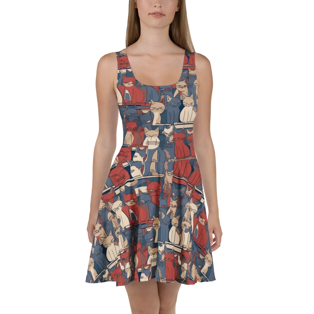 Catwalk Collective on Skater Dress — Front