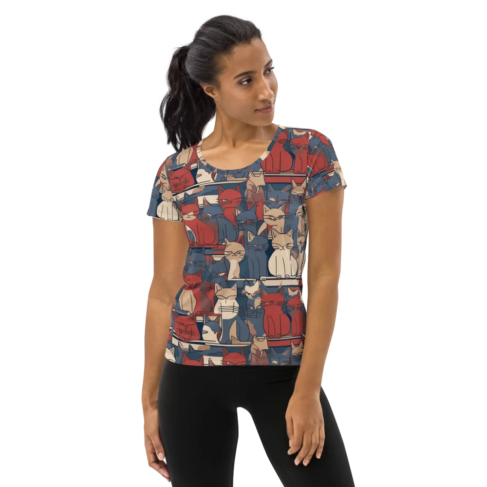 Catwalk Collective on Women's Athletic T-Shirt — Front