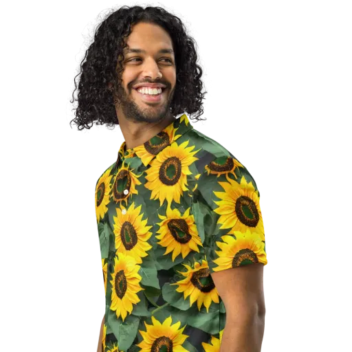 Sunlit Harvest on a Men's Slim Fit Polo Shirt