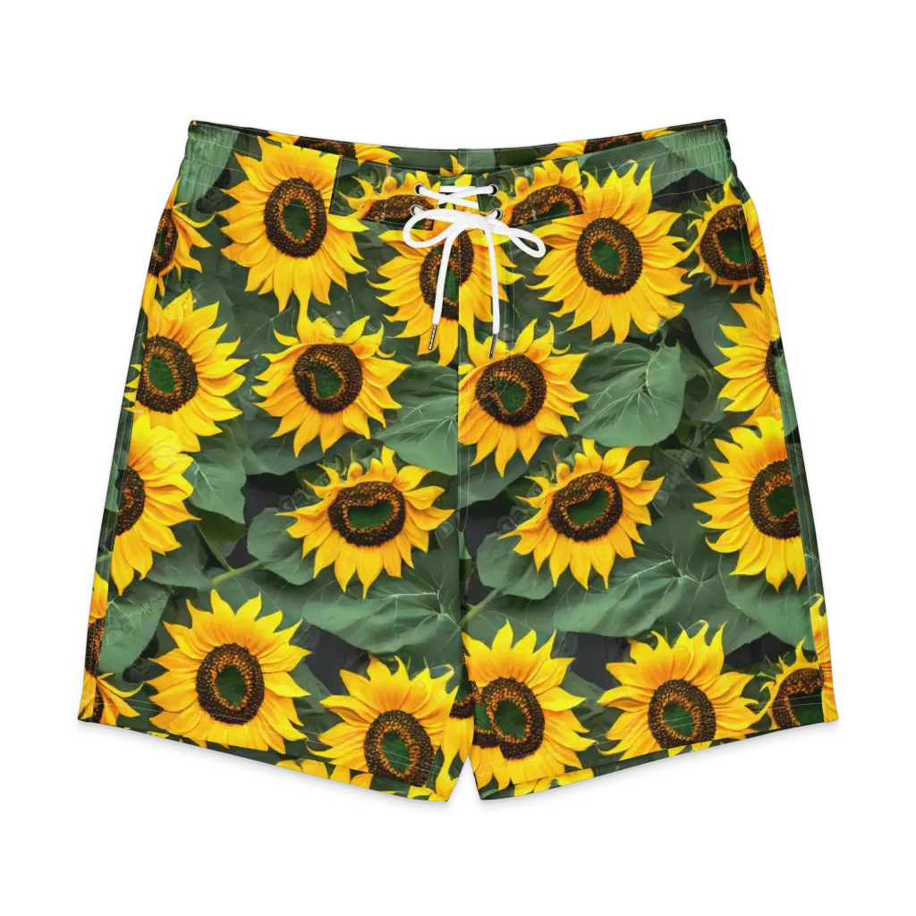 Sunlit Harvest on Men's Board Shorts — Front