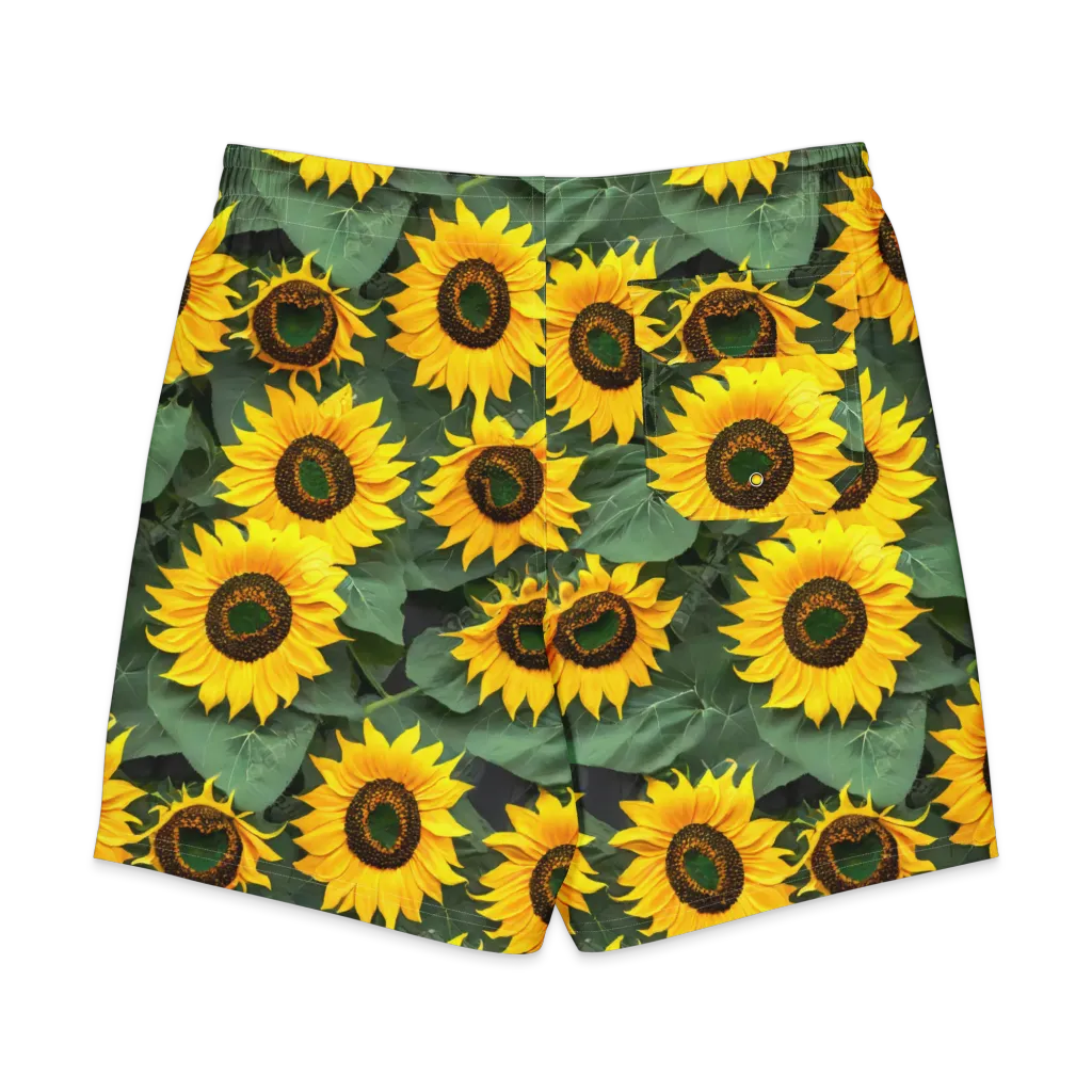 Sunlit Harvest on Men's Board Shorts — Back