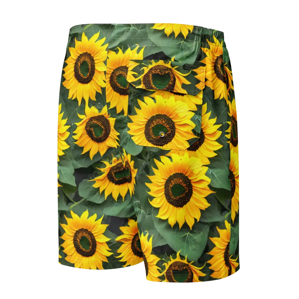 Sunlit Harvest on Men's Board Shorts — Back