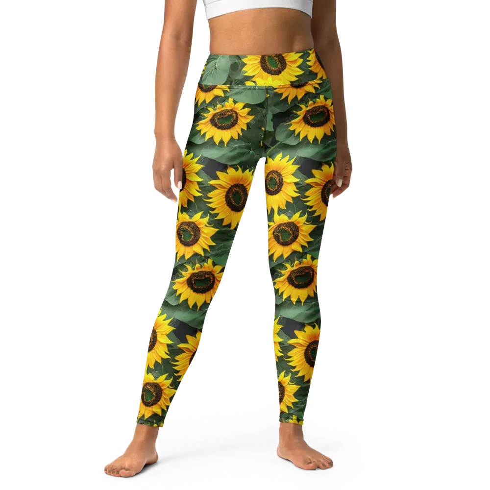 Sunlit Harvest on Yoga Leggings — Front