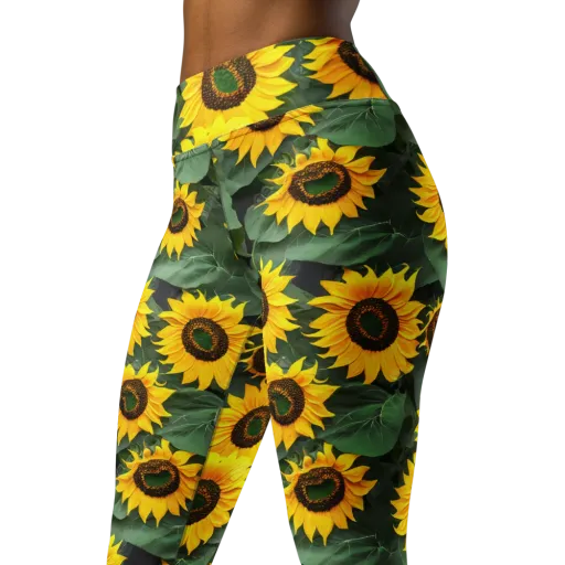 Sunlit Harvest on a Yoga Leggings