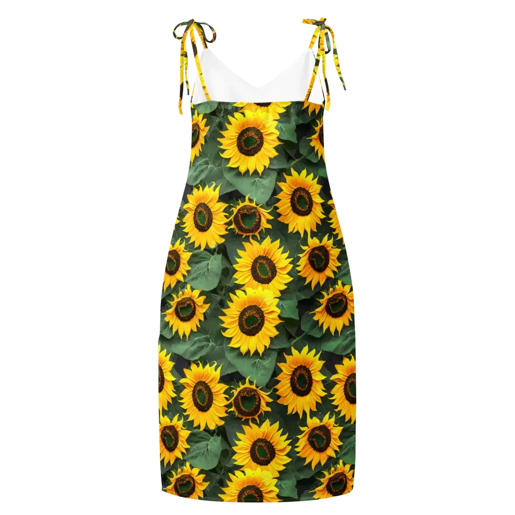 Sunlit Harvest on Slip Dress — Back