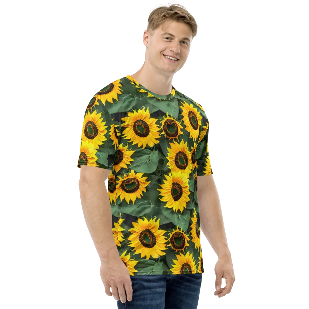 Sunlit Harvest on Men's Crew Neck T-Shirt — Right