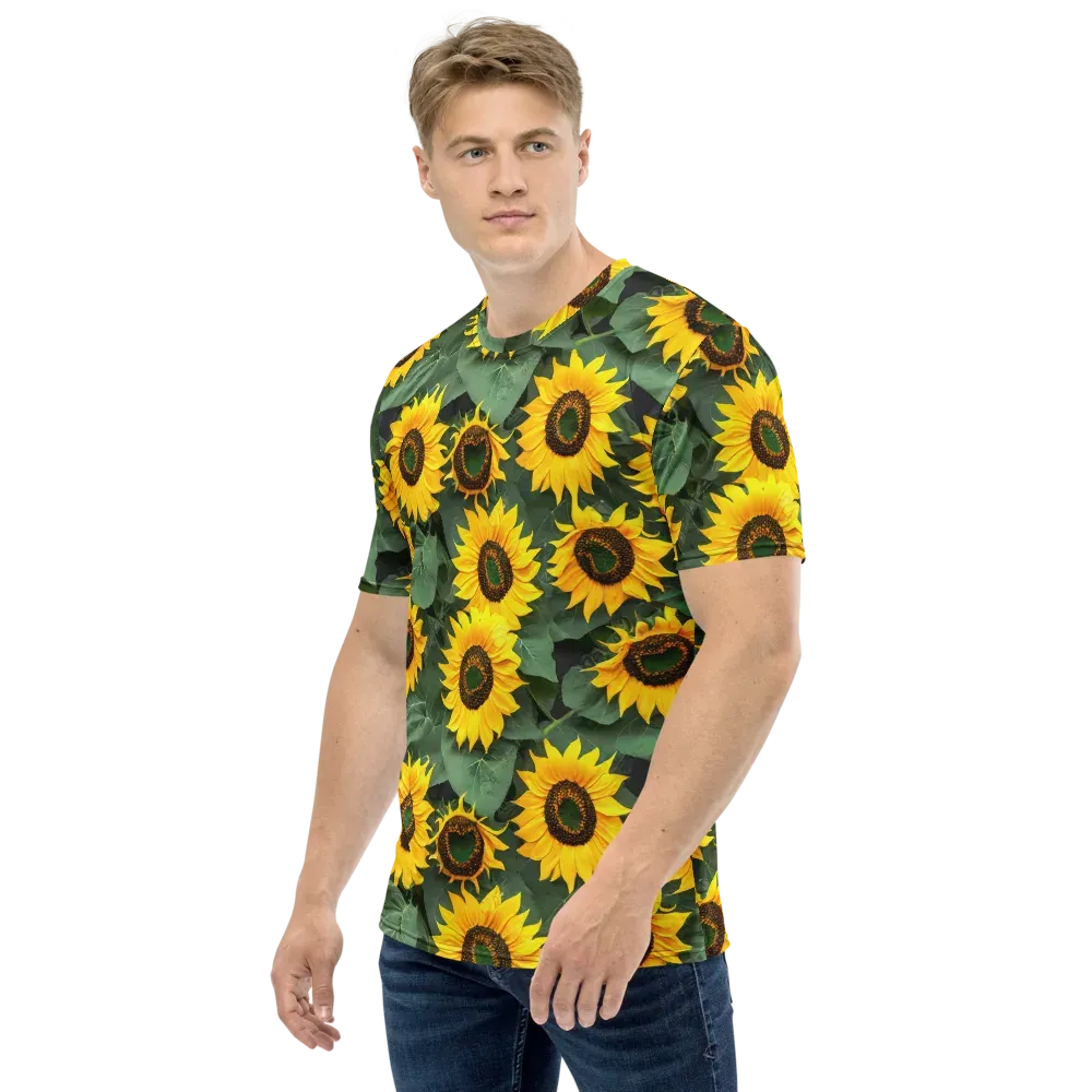 Sunlit Harvest on Men's Crew Neck T-Shirt — Left