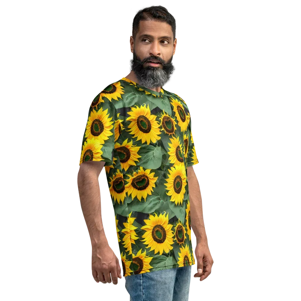 Sunlit Harvest on Men's Crew Neck T-Shirt — Right