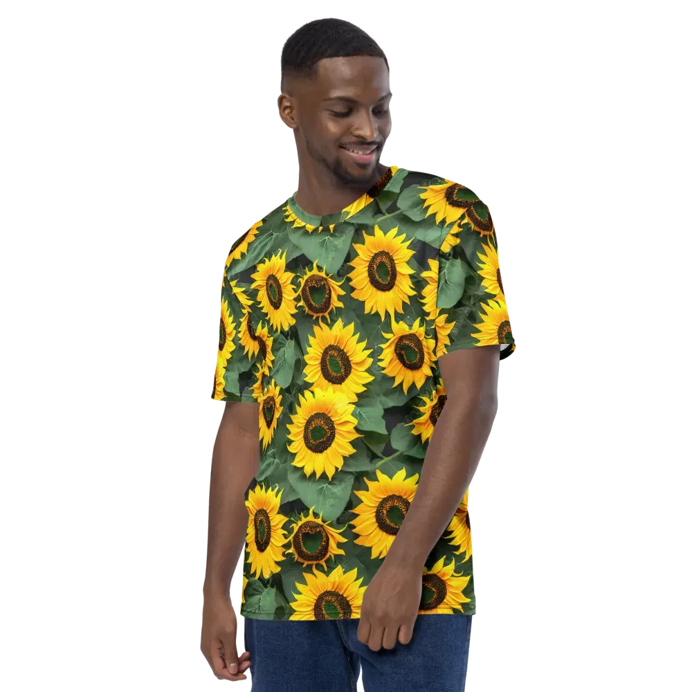 Sunlit Harvest on Men's Crew Neck T-Shirt — Left