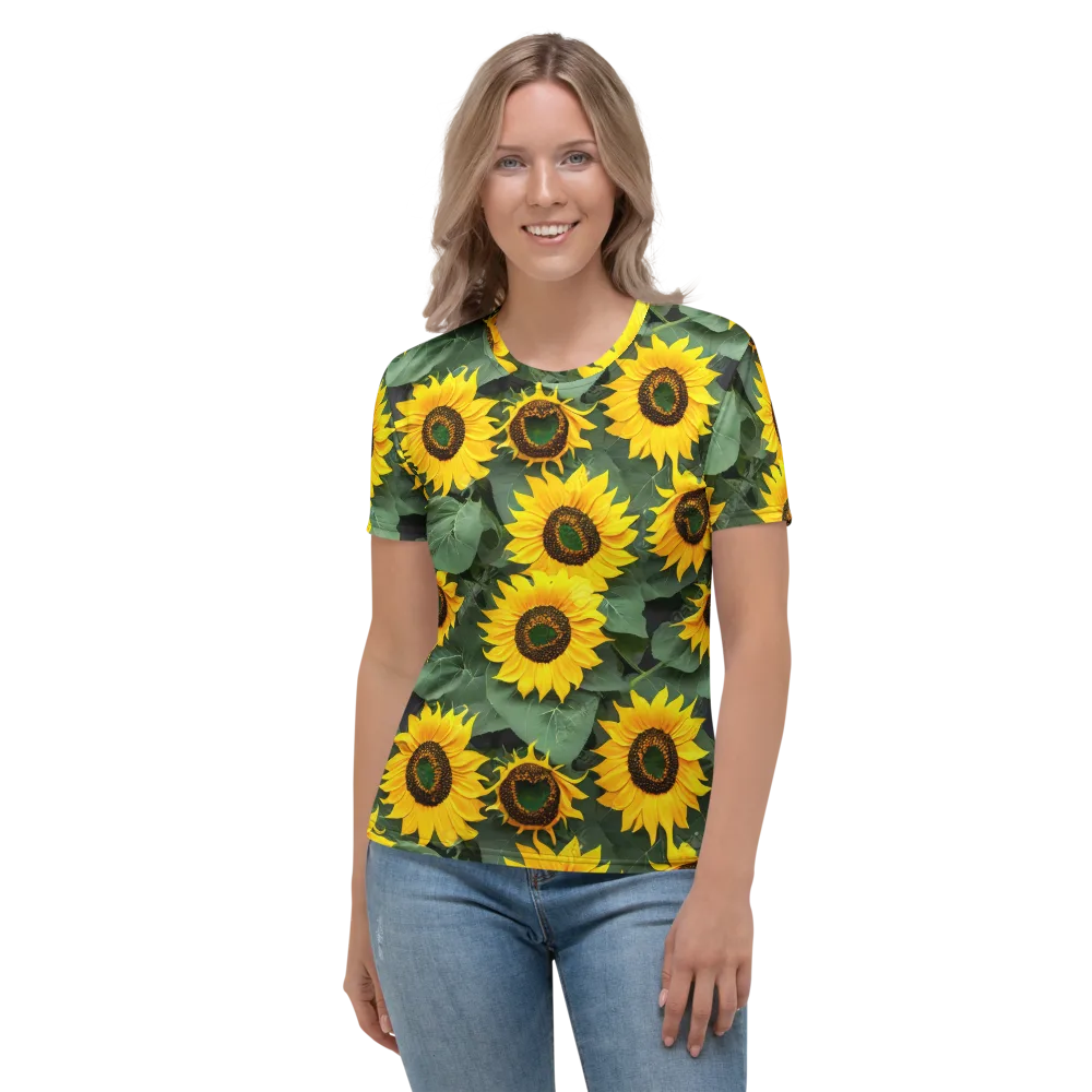 Sunlit Harvest on Women's Crew Neck T-Shirt — Front