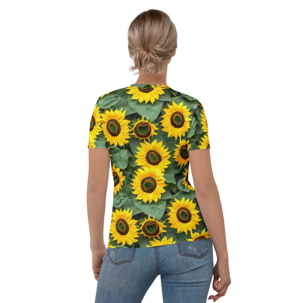 Sunlit Harvest on Women's Crew Neck T-Shirt — Back