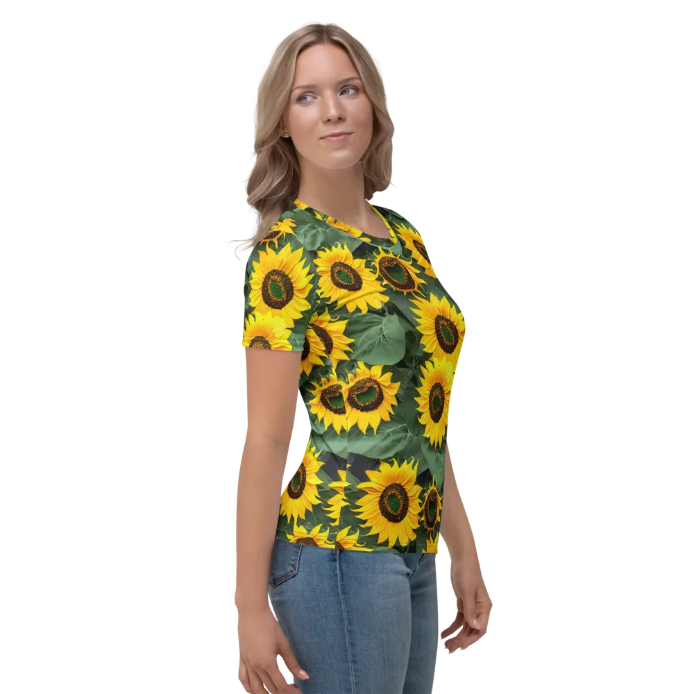 Sunlit Harvest on Women's Crew Neck T-Shirt — Right
