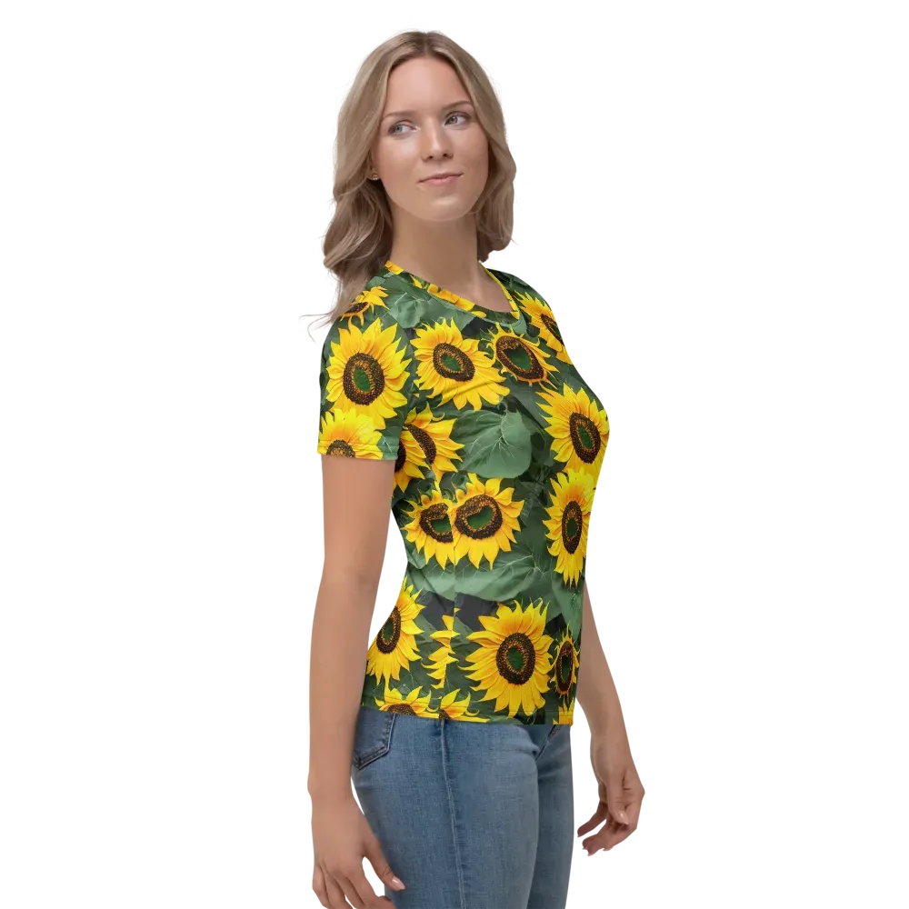 Sunlit Harvest on Women's Crew Neck T-Shirt — Right