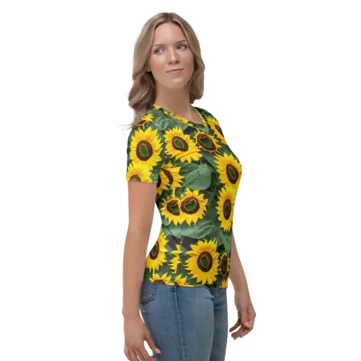 Sunlit Harvest on a Women's Crew Neck T-Shirt