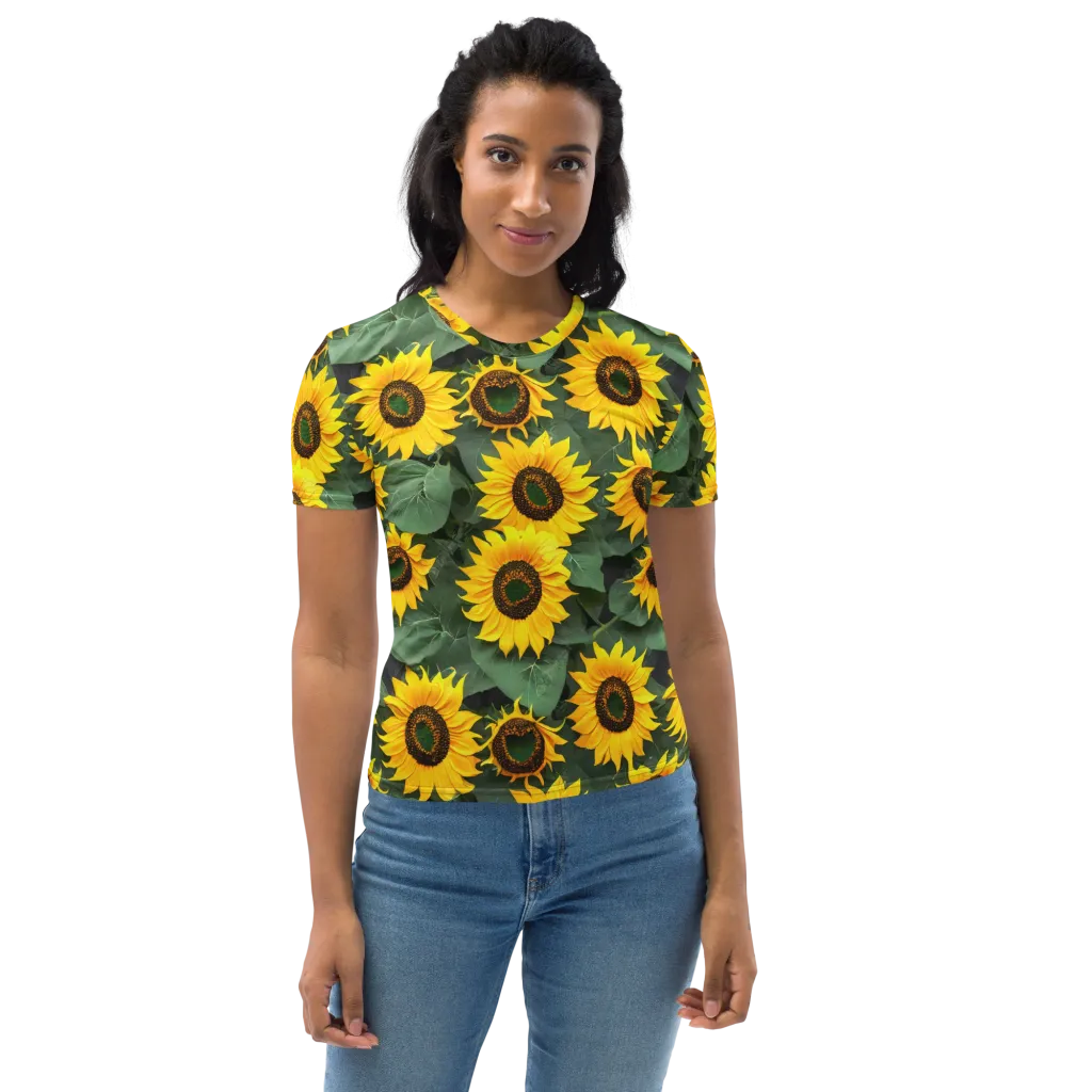 Sunlit Harvest on Women's Crew Neck T-Shirt — Front
