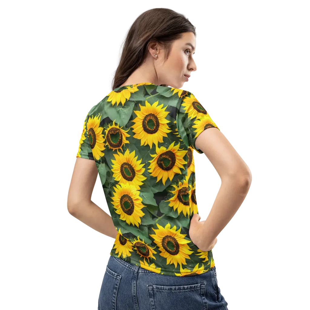 Sunlit Harvest on Women's Crew Neck T-Shirt — Back