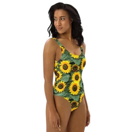 Sunlit Harvest on a One-Piece Swimsuit