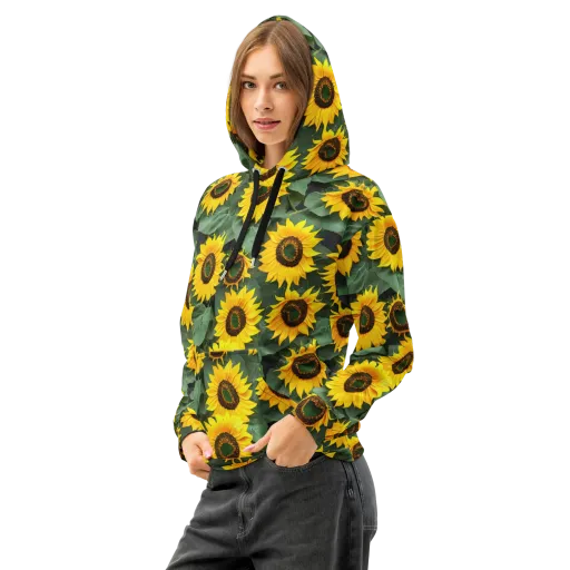 Sunlit Harvest on a Cotton Hoodie