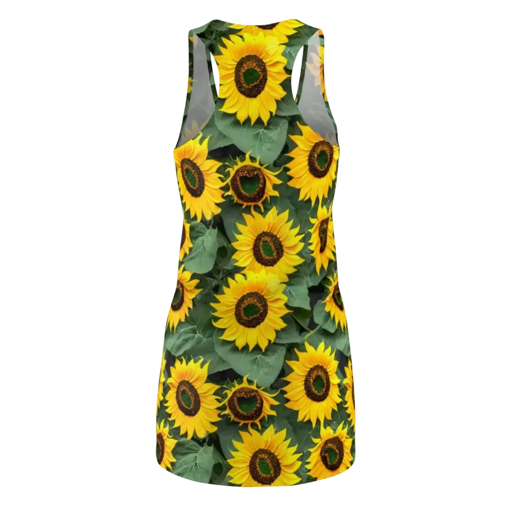 Sunlit Harvest on Racerback Dress — Back