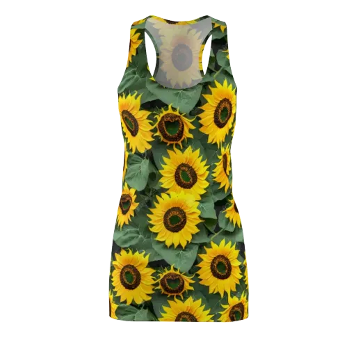 Sunlit Harvest on a Racerback Dress
