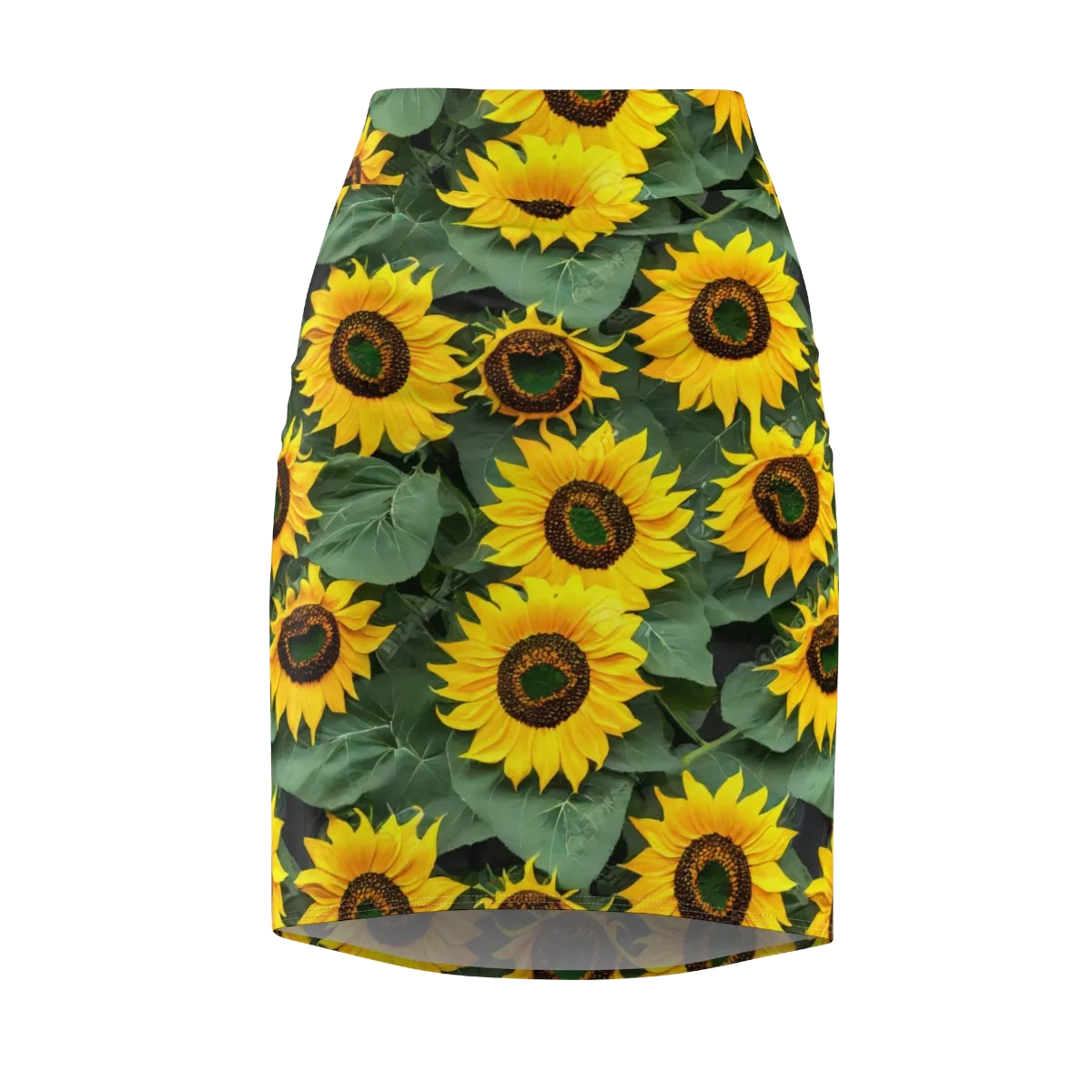 Sunlit Harvest on Pencil Skirt — Front