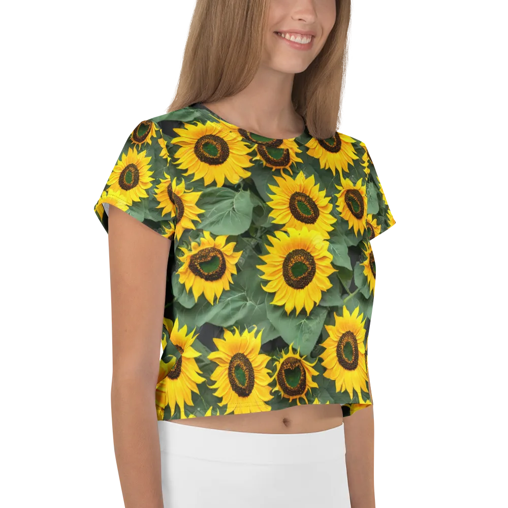 Sunlit Harvest on Crop Tee — Right