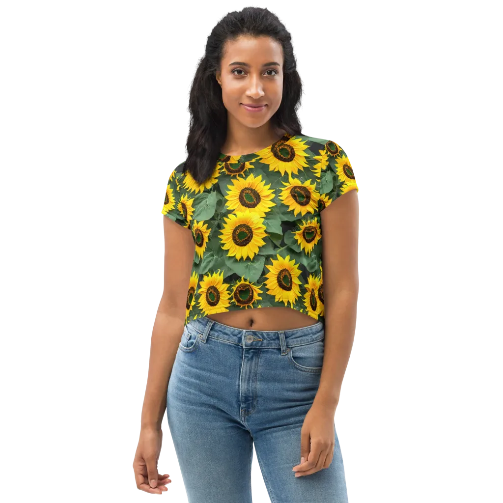 Sunlit Harvest on Crop Tee — Front