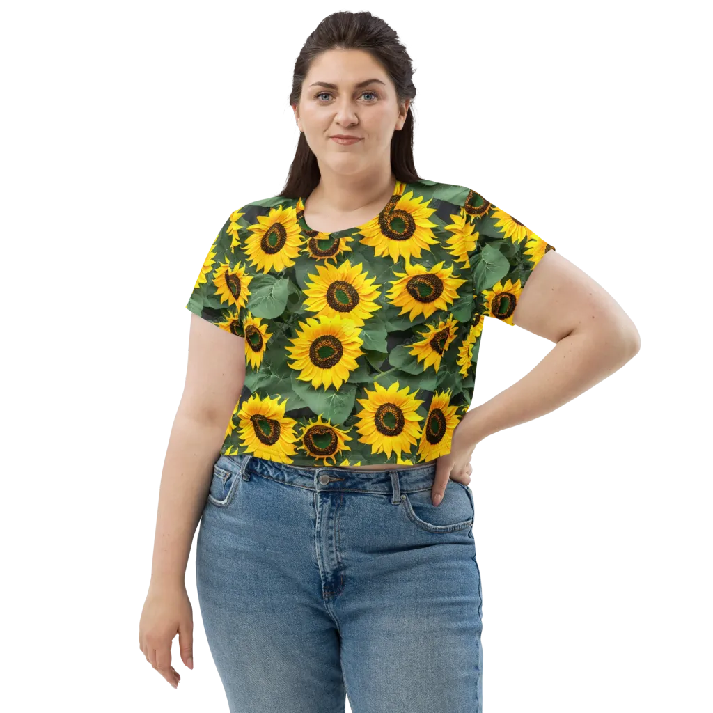 Sunlit Harvest on Crop Tee — Front