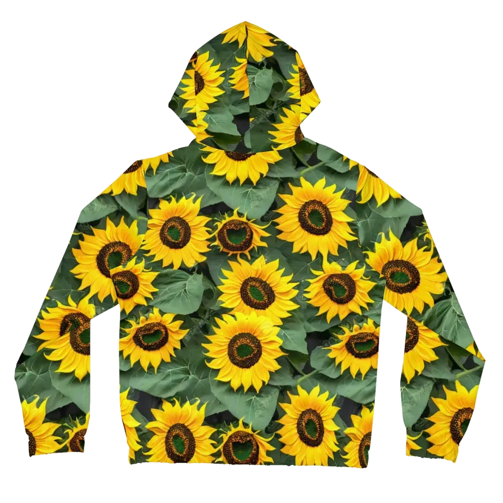Sunlit Harvest on Women's Full-Zip Hoodie — Back