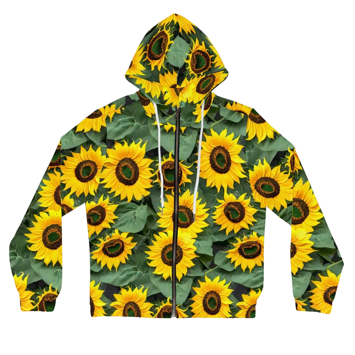 Sunlit Harvest on Women's Full-Zip Hoodie — Front
