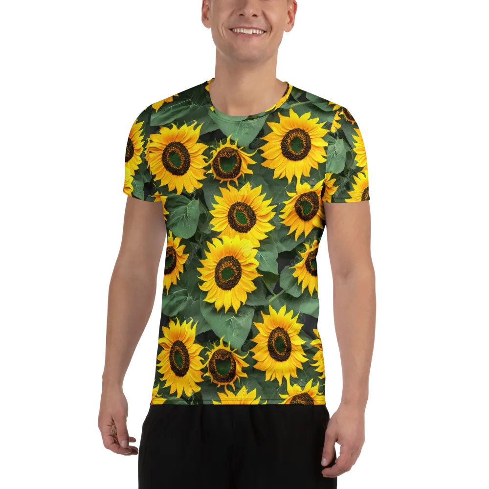 Sunlit Harvest on Men's Athletic T-Shirt — Front