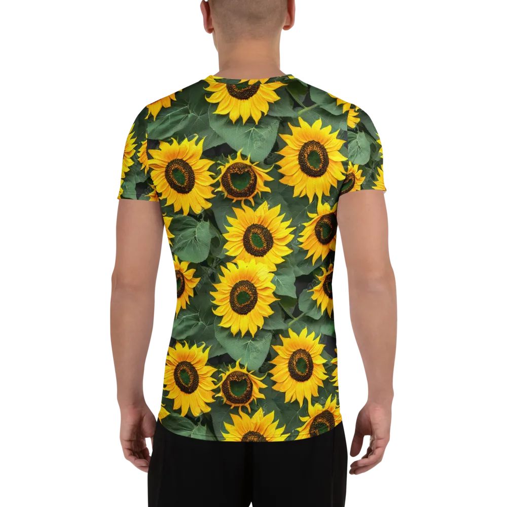 Sunlit Harvest on Men's Athletic T-Shirt — Back