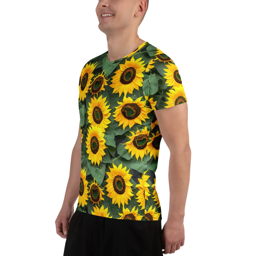 Sunlit Harvest on Men's Athletic T-Shirt — Left