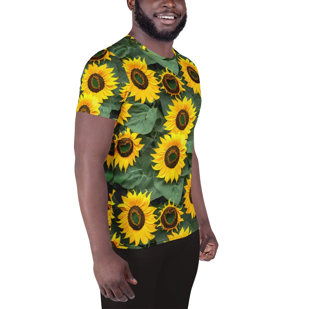Sunlit Harvest on Men's Athletic T-Shirt — Right