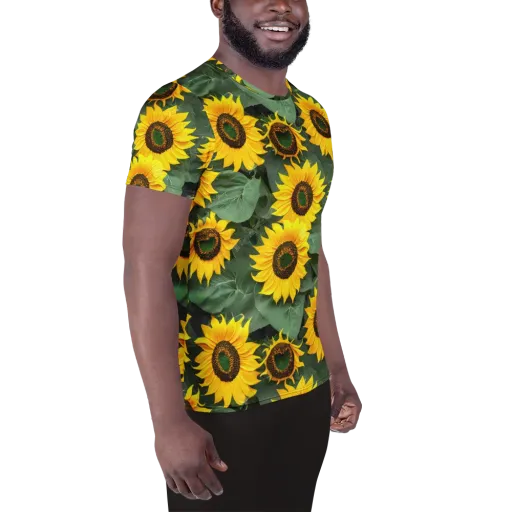 Sunlit Harvest on a Men's Athletic T-Shirt