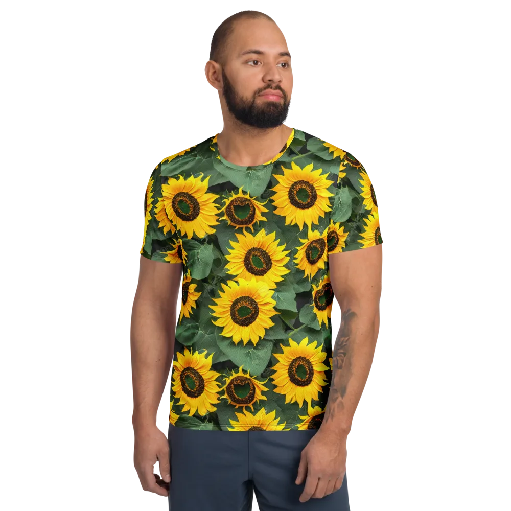 Sunlit Harvest on Men's Athletic T-Shirt — Front