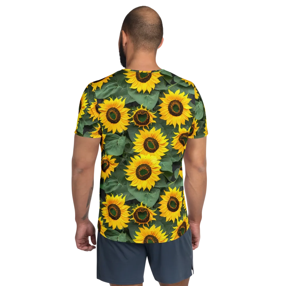 Sunlit Harvest on Men's Athletic T-Shirt — Back