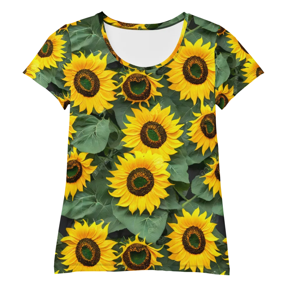 Sunlit Harvest on Women's Athletic T-Shirt — Front