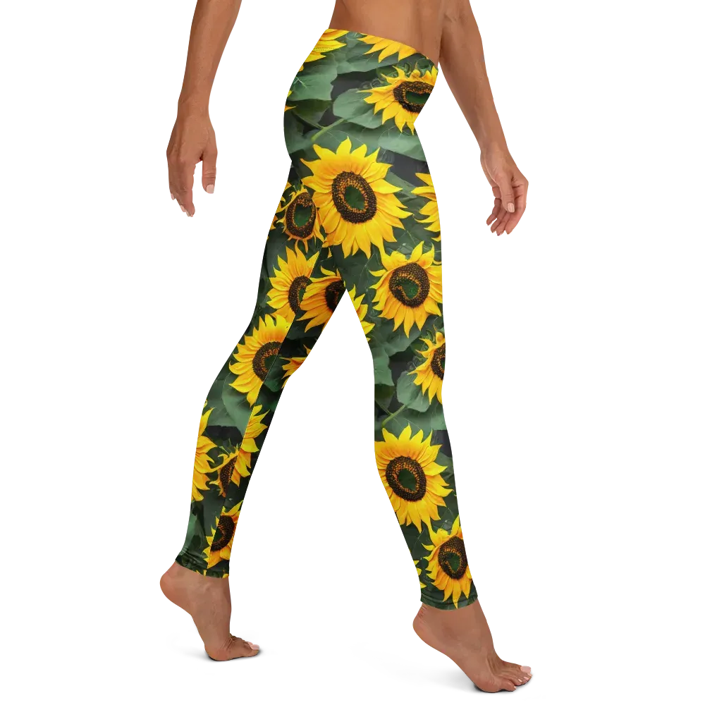 Sunlit Harvest on Leggings — Right