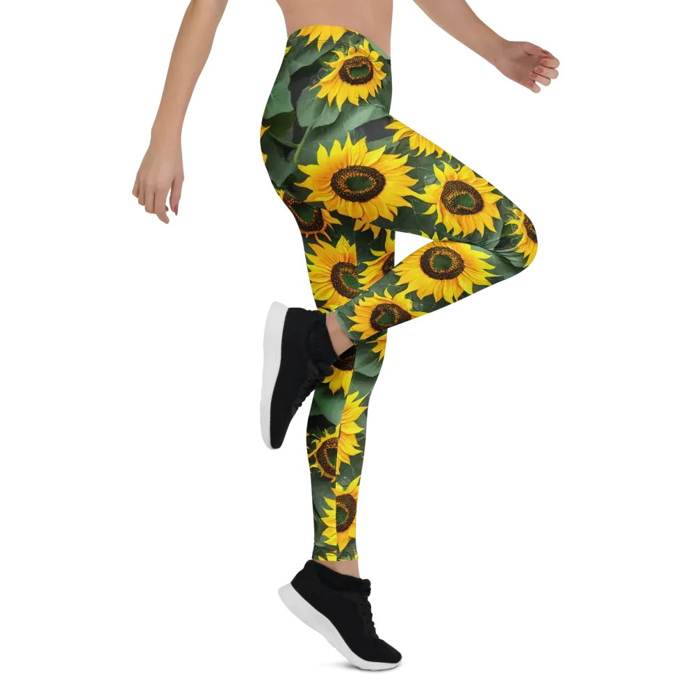 Sunlit Harvest on Leggings — Right