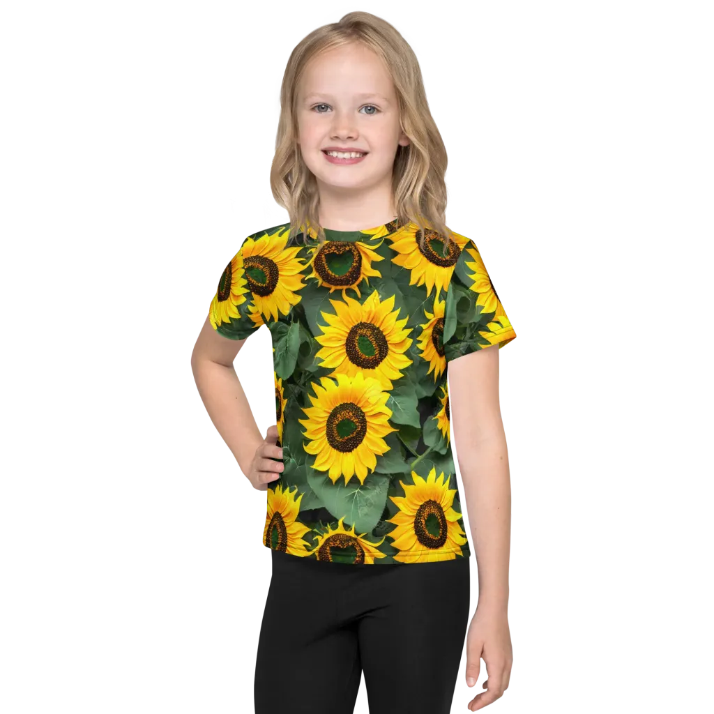 Sunlit Harvest on Kids Crew Neck T-Shirt — Front